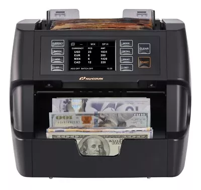 Buy Nucoun VC-3 Mixed Denomination Value Counter Money Counter For USD/Euro/CAD/MXN • 290.95$