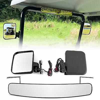 Buy For Golf Cart New Holland Kubota 2-Magnetic Tractor Mirrors+16.5  Center Mirror • 49.99$