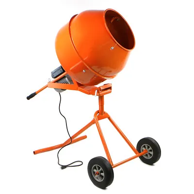 Buy 5.0 Cu. Ft Portable Concrete Mixer Cement Electric Direct Drive Motor Tool 1/2HP • 399.95$