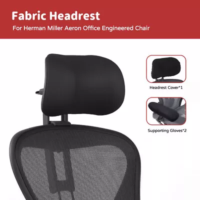 Buy Headrest For Herman Miller Aeron Chair Sponge Fabric Headrest New Model • 129.50$