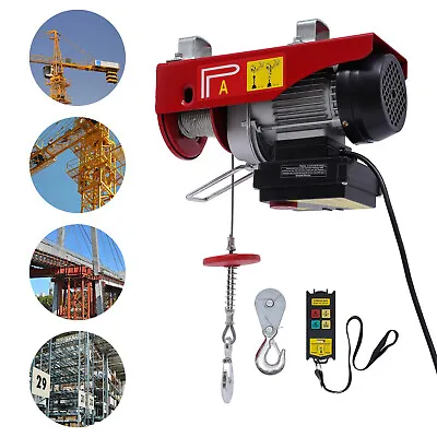 Buy Electric Hoist Crane Overhead Garage Winch Remote Control Auto Lift 100-200 Kg • 126.01$