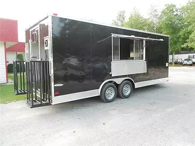 Buy NEW 8.5x20 8.5 X 20 Enclosed Concession Food Vending BBQ Trailer ** MUST SEE ** • 28,850$