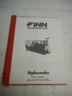 Buy FINN Model T-170 Hydroseeder Parts Manual • 29.97$