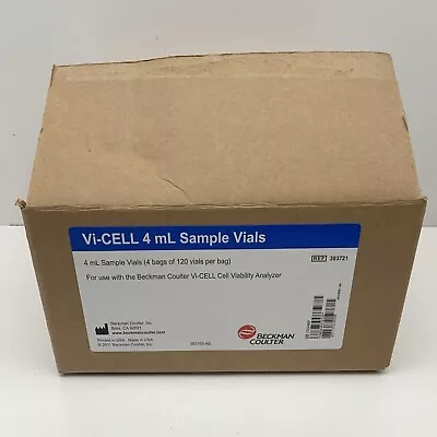 Buy (480) Beckman Coulter 383721 Vi-Cell Viability Analyzer Sample Vials 4mL 723908 • 29.99$