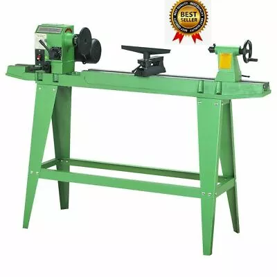 Buy Wood Lathe With Reversible Head 12 In. X 33-3/8 In. 3/4 HP 600-2400 RPM 6  Plate • 649.99$