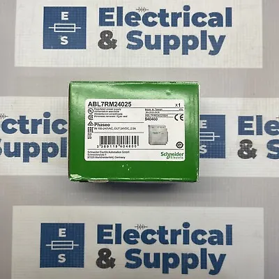 Buy NEW Schneider Electric ABL7RM24025 Regulated Power Supply 100-240VAC, 24VDC 2.5A • 350$