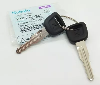 Buy T027081840 Ignition Keys (Pack Of 2) Fits Kubota  L, LX, MGX, M6, M7, ST & STW  • 18.65$