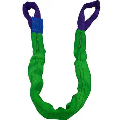 Buy Endless Round Lifting Sling 4' 6' 8' Crane Rigging Hoist Wrecker Recovery Strap • 29.13$