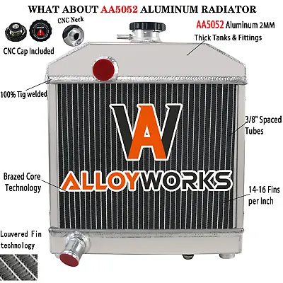 Buy AA5052 Aluminum Radiator For Kubota Tractor L Series L175 L185 L1500 L1501 L1801 • 139$