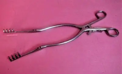 Buy Weck 488370 Surgical Beckman Retractor W/ Hinged 4 X 4 Prongs (12 1/2 ) Sharp • 59$