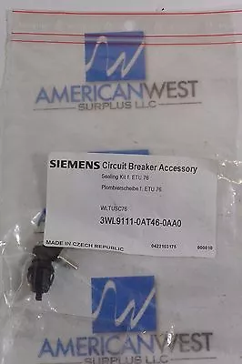 Buy Siemens 3wl9111-0at46-0aa0 Circuit Breaker Accessory Sealing Kit *new* • 39.99$