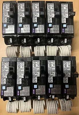 Buy Lot Of 10 Siemens Q120df 20a Dual Function Afci/gfci (with Pigtail Wire) New  • 498.99$