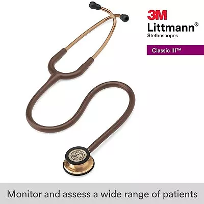 Buy 3M Littmann Stethoscope Classic Iii Chocolate/Copper Color Processing 5809 New • 143.63$