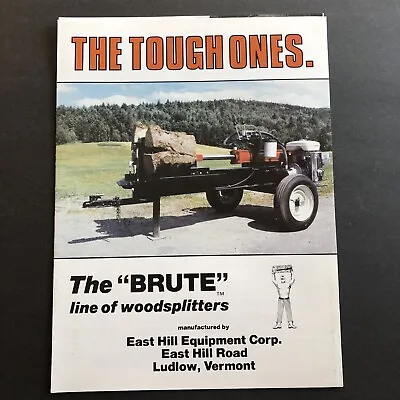 Buy The  BRUTE  Woodsplitters Sales Brochure With Specifications Vintage 1983 • 7.99$