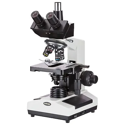 Buy 40X-1000X Trinocular Compound Microscope +Camera Port 3D 2-Layer Stage Multi-Use • 265.99$