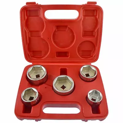 Buy Oil Filter Socket Remover / Removal Tool / Cup Type 24mm - 38mm 5pc Set AN136 • 36.76$