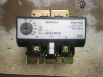 Buy New Out Of Box Siemens  ESP100 Overload Relay 200 540amps 48ASX3M20 • 35$
