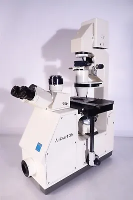 Buy Zeiss AxioVert 35 Microscope Plan Apochromat Neofluar -Excellent  • 2,495$