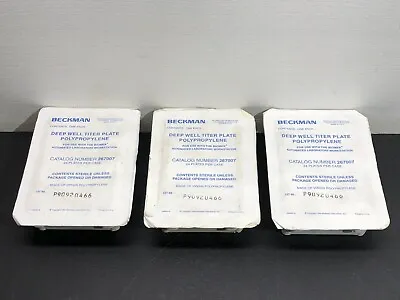 Buy Beckman Instruments Deep Well Titer Plate Polypropylene 267007 Lot Of 3 • 52.50$