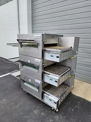 Buy ***Lincoln Impinger FAST BAKE 1116 Triple Stack Gas Fired Conveyor Pizza Oven*** • 27,500$