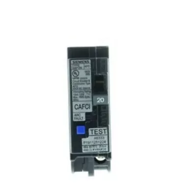 Buy Siemens Plug-On Neutral 20A Combo Type Arc-Fault Circuit Interrupter • 45$