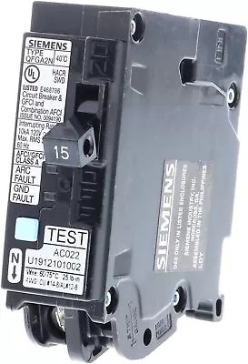 Buy Siemens 15A 120V Plug-In Circuit Breaker Handles Scratched On Shelf Q115DFN • 42$