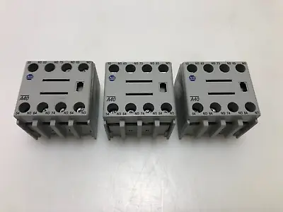 Buy [Lot Of 3!] ALLEN BRADLEY 100-F CONTACT BLOCK SERIES B A40 - Free Shipping • 39.50$