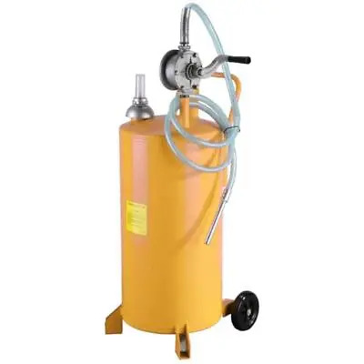 Buy 20 Gallon Gas Fuel Diesel Caddy Transfer Steel Tank With Rotary Pump With Hose • 218.99$