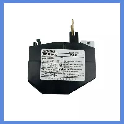 Buy One SIEMENS Thermal Relay Brand New In Box 3UA5540-2C 16A-25A 3UA55 40-2C • 273.20$