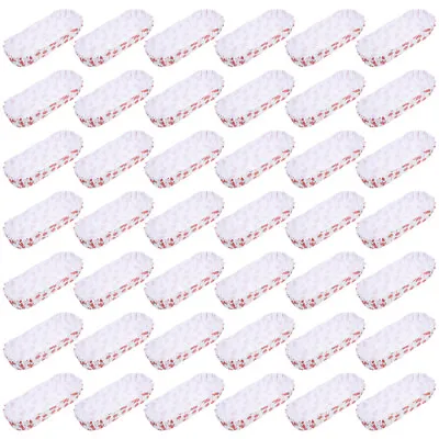 Buy  100 Pcs Hot Dog Tray In Paper Convenient Food Boat Cake Accessories Shape Dogs • 11.64$