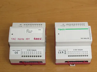 Buy Lot Of 2 TAC Xenta 491 Units 0-073-0301-0 - Schneider Electric & TAC - UNTESTED • 69.99$
