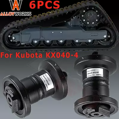 Buy 6PCS Bottom Roller Track Roller For Kubota KX040-4 Heavy Duty Excavator • 699$