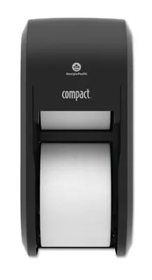 Buy New Georgia Pacific Compact 56790A 2 Roll Vertical Tissue Dispenser Black 6x6x13 • 18.99$