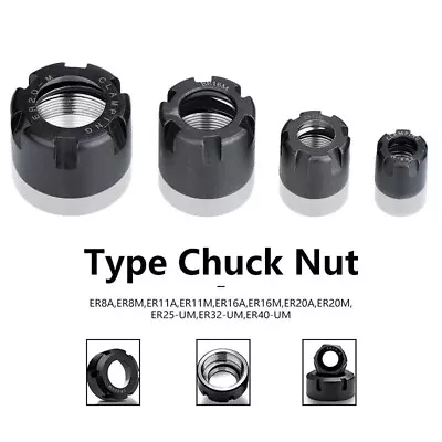 Buy Alloy Steel ER Collet Chuck Nut For CNC Cutting Tools And Woodworking Machinery • 8.61$