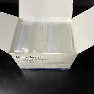 Buy MicroAmp PCR Microplate Optical 96 Well With Barcode Case Of 20 Plates • 102$
