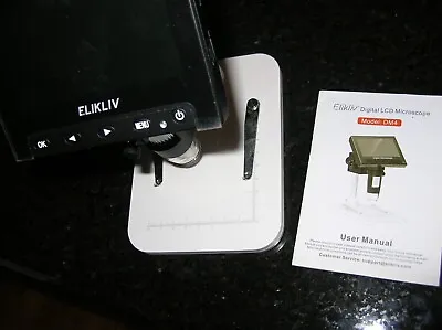 Buy ELIKLIV DM4 LCD Digital Microscope Coins Electronics Battery Charger Standalone • 37.95$