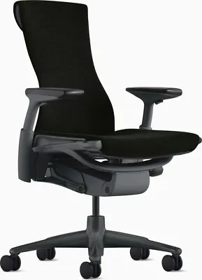 Buy Hermam Miller Embody Chairs - Fully Loaded - Black Fabric • 899.11$
