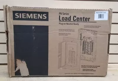 Buy Siemens 100A PN Series Plug-On Neutral Load Center PN2020B1100C • 0.99$