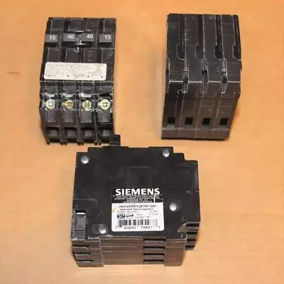 Buy One New Open Box SIEMENS Q21540CT Quad Breaker 2x 15A SP 1x 40A 2 Pole • 39.98$