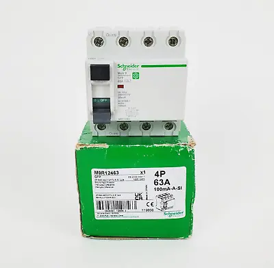 Buy Schneider Electric M9R12463 GFP Residual Current Circuit Breaker 4P 63A, New! • 599.99$