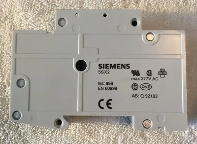 Buy New Siemens 5sx2 Circuit Breaker 230/400v 5sx21, 5sx2, 277v Max • 21.50$