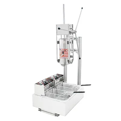 Buy KAY 110V Churros Maker Deep-fried Dough Stick 12L Fryer Commercial Snack Machine • 1,567.04$