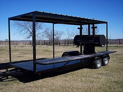 Buy NEW BBQ Pit Smoker Charcoal Grill Concession Trailer  • 11,200$