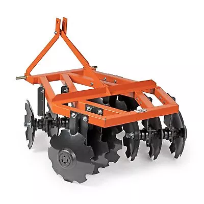 Buy Titan Attachments 3 Point 4ft Notched Disc Harrow Plow Attachment For Cat 1 • 1,999.99$