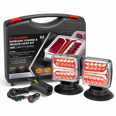 Buy VULCAN Wireless LED Towing And Trailer Light Kit - Trucks, Trailers, RVs, Boats • 149.99$