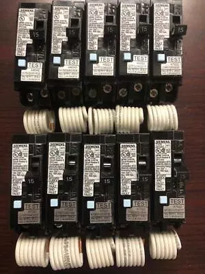 Buy Lot Of 10 Siemens Q115df 15a Dual Function Afci/gfci Breakers New • 498.99$