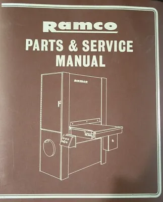 Buy Ramco Wide Belt Sander Operations, Maintenance, Parts And Wiring Manual • 95$