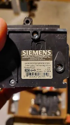 Buy Siemens B230 30A 240V Type BL 2 Pole Bolt On Circuit Breaker • 20$
