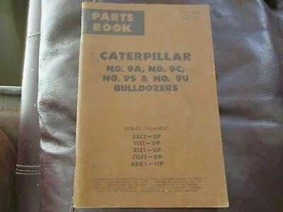 Buy Caterpillar Parts Book - Caterpillar 9A 9C 9S 9U Bulldozers 5 Serial Ranges  G5 • 3.50$