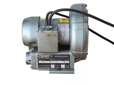 Buy GAST REGENAIR Pressure Vacuum Blower R1102C 1/8 HP 3450 RPM 27 CFM 110V 1.8A USA • 199.95$